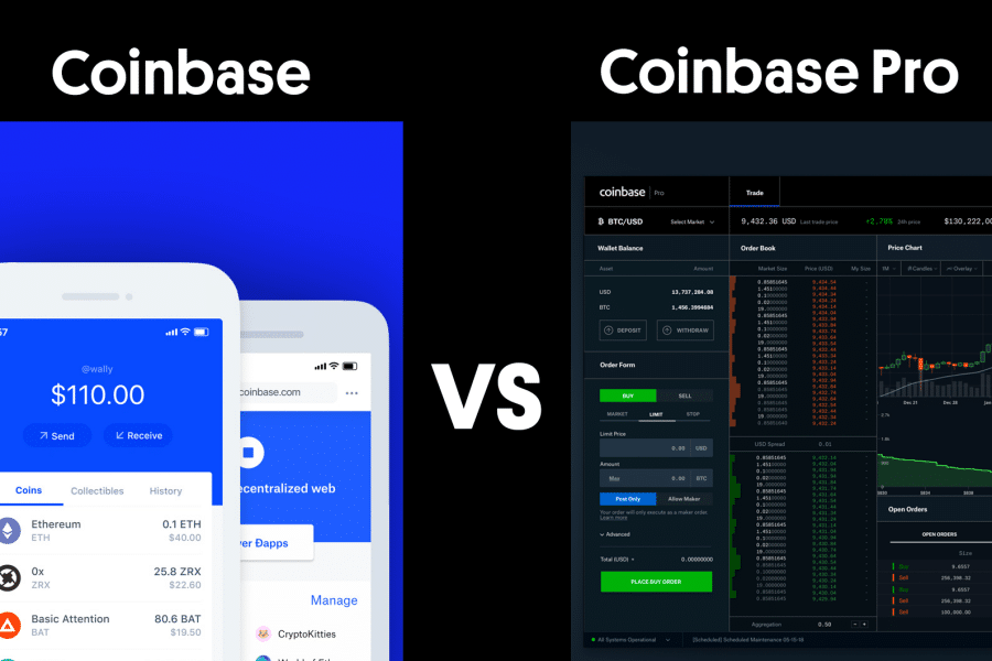 Coinbase 대 Coinbase Pro